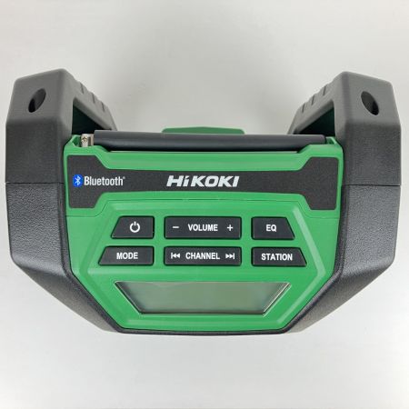 ЗЗ HiKOKI ハイコーキ 14.4/18V 充電式ラジオ ACアダプタ・外箱付 UR18DA グリーン