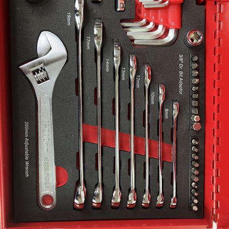 ЗЗ ASTRO PRODUCTS アストロプロダクツ 2段引き出し 74点 ツールセット セット品完備 TS194 レッド