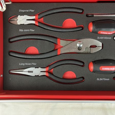 ЗЗ ASTRO PRODUCTS アストロプロダクツ 2段引き出し 74点 ツールセット セット品完備 TS194 レッド