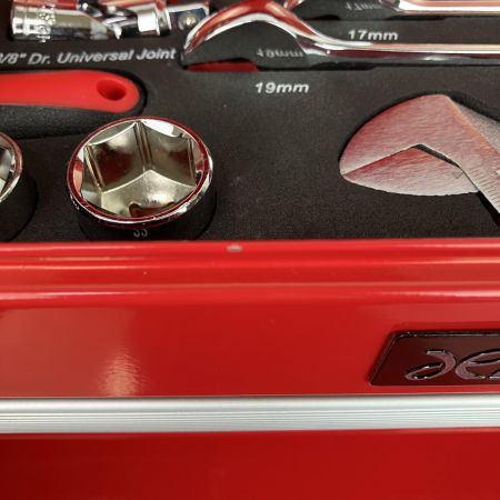 ЗЗ ASTRO PRODUCTS アストロプロダクツ 2段引き出し 74点 ツールセット セット品完備 TS194 レッド