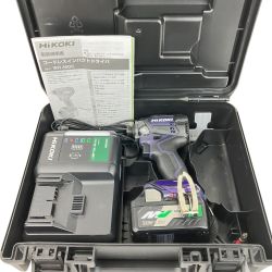 ЗЗ HiKOKI ハイコーキ 36V 充電式インパクトドライバ 充電器 バッテリー×1 ケース付 WH36DC パープル Aランク
