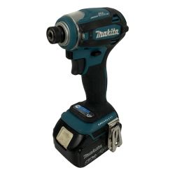 ЗЗ MAKITA マキタ 18v インパクトドライバ バッテリーx1 交換用リング付 TD172D ブルー Bランク