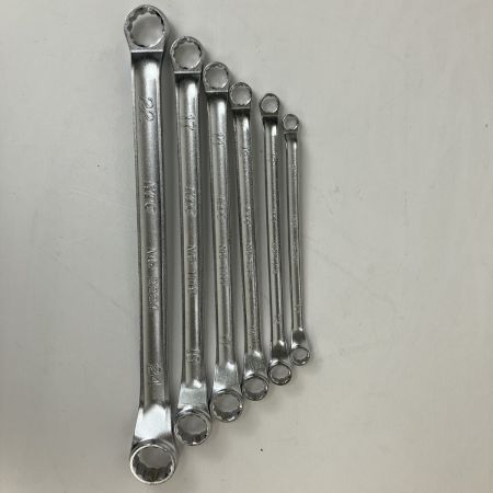 ЗЗ KTC ケーティーシー 8-24mm メガネレンチ 6本セット M5-0810/M5-1012/M5-1214/M5-1417/M5-1719/M5-2224 シルバー
