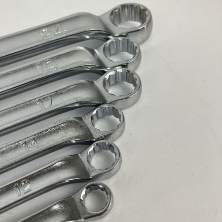 ЗЗ KTC ケーティーシー 8-24mm メガネレンチ 6本セット M5-0810/M5-1012/M5-1214/M5-1417/M5-1719/M5-2224 シルバー