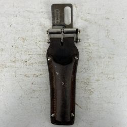 ЗЗ KNICKS ニックス ヌメ革 シノ差し ラチェットホルダー 着脱ベルトループ付 KB-100RDX SUS-K ブラウン Cランク