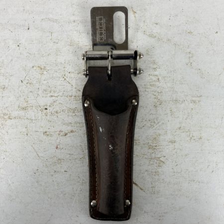 ЗЗ KNICKS ニックス ヌメ革 シノ差し ラチェットホルダー 着脱ベルトループ付 KB-100RDX SUS-K ブラウン