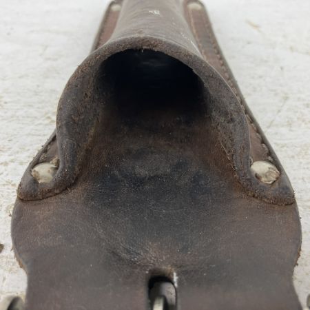 ЗЗ KNICKS ニックス ヌメ革 シノ差し ラチェットホルダー 着脱ベルトループ付 KB-100RDX SUS-K ブラウン