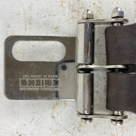 ЗЗ KNICKS ニックス ヌメ革 シノ差し ラチェットホルダー 着脱ベルトループ付 KB-100RDX SUS-K ブラウン