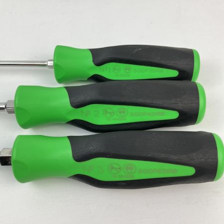 ЗЗ Snap-on スナップオン ドライバー 6本セット 本体のみ SGDX60GB 黄緑