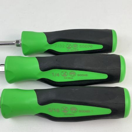 ЗЗ Snap-on スナップオン ドライバー 6本セット 本体のみ SGDX60GB 黄緑