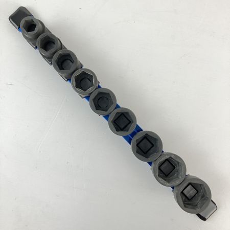 ЗЗ Blue Point 差込角12.7ｍｍ ソケットセット 12-24ｍｍ 9個セット ホルダー付 309BLPRSMIM ブラックｘブルー