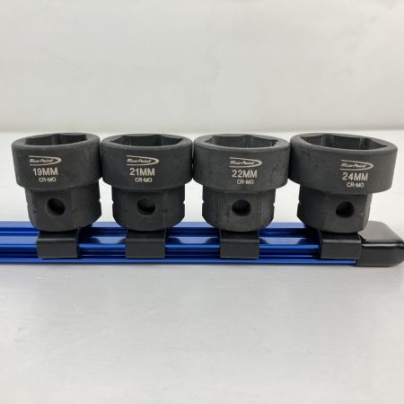 ЗЗ Blue Point 差込角12.7ｍｍ ソケットセット 12-24ｍｍ 9個セット ホルダー付 309BLPRSMIM ブラックｘブルー