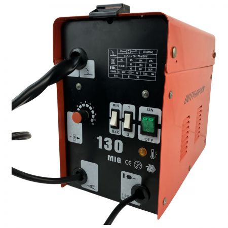 ЗЗ DUTY JAPAN 200v 半自動溶接機 ワイヤー チップ付 130MIG オレンジ