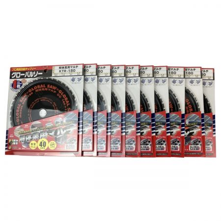 ЗЗ モトユキ 180ｍｍ グローバルソー 解体業用マルチ 10枚セット 外箱付 KTR-180 ブラック