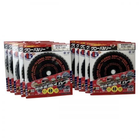 ЗЗ モトユキ 180mm チップソー 刃 10枚 解体業用マルチ KTR-180 ブラック