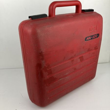 ЗЗ MAX マックス 65mm 高圧 エア釘打ち機 ケース付 HN-120 レッド