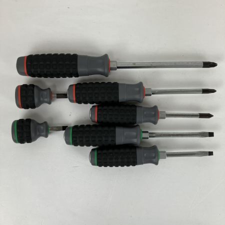 ЗЗ KTC ケーティーシー 樹脂柄 ドライバー クロス貫通タイプ 7本セット D1P2-1・D1P2-2・D1P2-3・D1M2-5・D1M2-6・D1PS-2・D1MS-6 ブラック×レッド