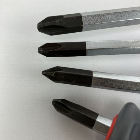 ЗЗ KTC ケーティーシー 樹脂柄 ドライバー クロス貫通タイプ 7本セット D1P2-1・D1P2-2・D1P2-3・D1M2-5・D1M2-6・D1PS-2・D1MS-6 ブラック×レッド