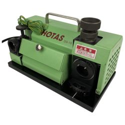 ЗЗ HOTAS 100v 卓上型ドリル研磨機 取説付 DG-1S グリーン Bランク