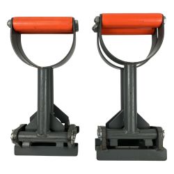 ЗЗ メーカー不明 150mm 立平強力ミニガチャ ２個組 型番不明 ライトグレーｘオレンジ Cランク