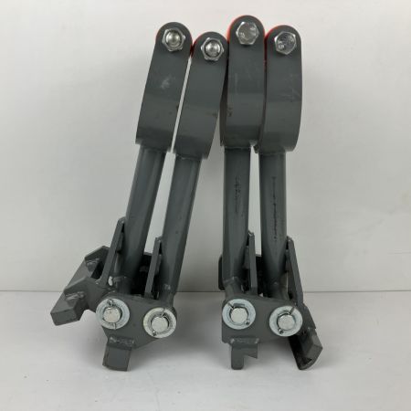 ЗЗ メーカー不明 150mm 立平強力ミニガチャ ２個組 型番不明 ライトグレーｘオレンジ