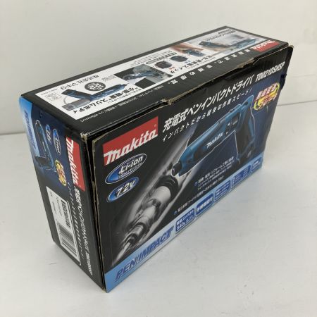 ЗЗ MAKITA マキタ 7.2v ペンインパクトドライバ バッテリーx1 充電器 外箱付 TD021D ブルー
