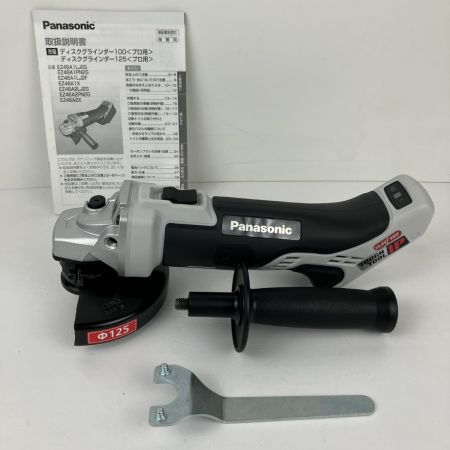 ЗЗ Panasonic パナソニック 14.4/18v 125mm 充電ディスクグラインダー EZ46A2 ホワイト×ブラック