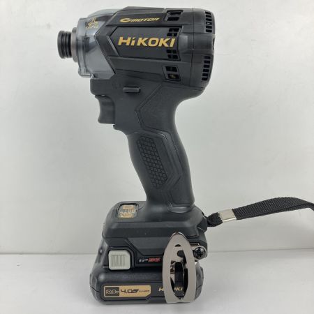 ЗЗ HiKOKI ハイコーキ 10.8v ホダカ限定色 充電式インパクトドライバ 充電器 バッテリー×3付 WH12DCA ブラック×ゴールド