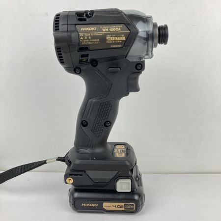ЗЗ HiKOKI ハイコーキ 10.8v ホダカ限定色 充電式インパクトドライバ 充電器 バッテリー×3付 WH12DCA ブラック×ゴールド