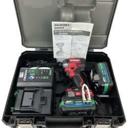 ЗЗ HiKOKI ハイコーキ 36v 充電式インパクトドライバ  充電器 バッテリー×2 ケース付 WH36DD レッド Sランク