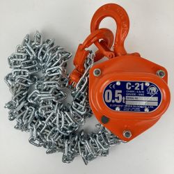 ЗЗ ELEPHANT エレファント 0.5t チェーンブロック 本体のみ C-21 オレンジ Bランク