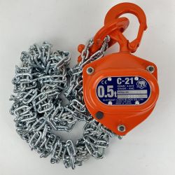 ЗЗ ELEPHANT エレファント 0.5t チェーンブロック 本体のみ C-21 オレンジ Bランク