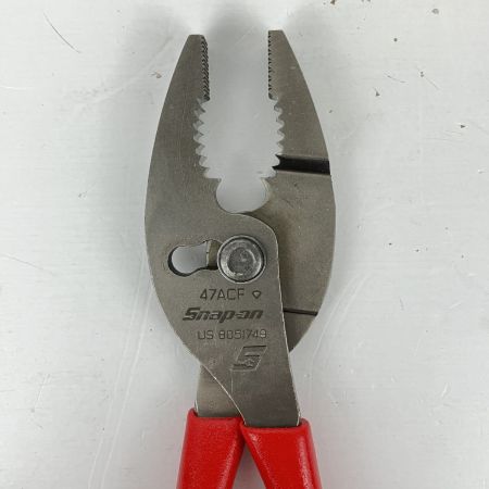 ЗЗ Snap-on スナップオン コンビネーションスリップジョイントプライヤー 本体のみ 47ACF レッド