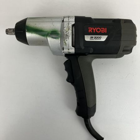 ЗЗ RYOBI リョービ 100v 12.7mm インパクトレンチ 取説 ケース付 IW-3000 ブラック×グレー