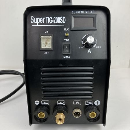 ЗЗ SUPER 100v/200v TIG アーク溶接機 クリップ 取説付 TIG-200SD ブラック