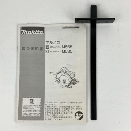 ЗЗ MAKITA マキタ 165mm 100V 丸のこ ガイド 取説付 M565 グリーン