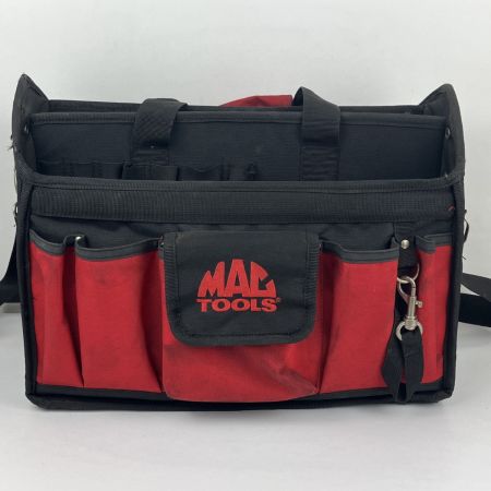 ЗЗ MAC TOOLS マック オーガナイザーツールバッグ ストラップ付 ブラック×レッド