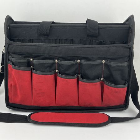 ЗЗ MAC TOOLS マック オーガナイザーツールバッグ ストラップ付 ブラック×レッド