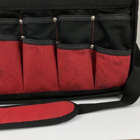 ЗЗ MAC TOOLS マック オーガナイザーツールバッグ ストラップ付 ブラック×レッド