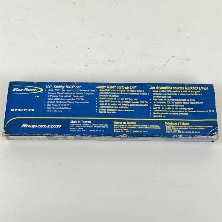 ЗЗ Blue Point 1/4インチ スタビトルクスビット 10個セット トレー 箱付 BLPTORX1410 シルバー