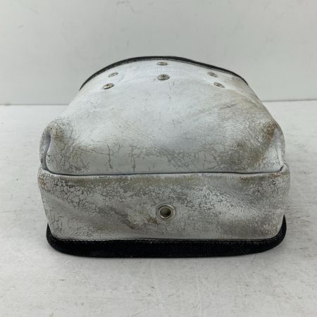 ЗЗ KNICKS 鳶職向仕様ツーウェイタイプヌメ革2段腰袋 着脱ベルトループ付き KNS-201TB SUS-K ホワイト