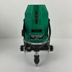 ЗЗ テクノ販売 グリーンレーザー レーザー墨出し器 受光器 ACアダプタ 三脚 ケース付 LTK-G350P グリーン Aランク