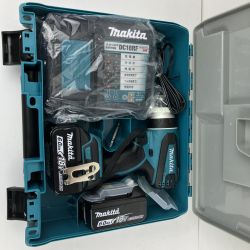 ЗЗ MAKITA マキタ 18v インパクトドライバ　バッテリーx2 充電器 ケース付 TP141 ブルー Aランク