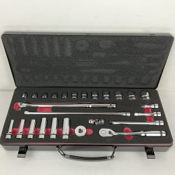 ЗЗ nepros 差込角9.5ｍｍ ソケットレンチセット 26点 ケース付 NTB3X26AZ シルバー Sランク