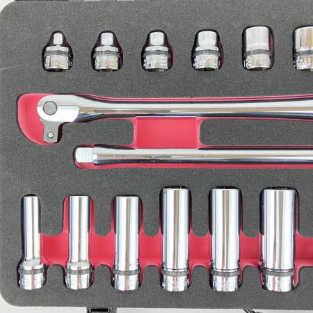 ЗЗ nepros 差込角9.5ｍｍ ソケットレンチセット 26点 ケース付 NTB3X26AZ シルバー