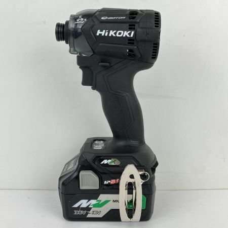 ЗЗ HiKOKI ハイコーキ 36V インパクトドライバ 充電器 バッテリー×2 ケース付 WH36DC ブラック