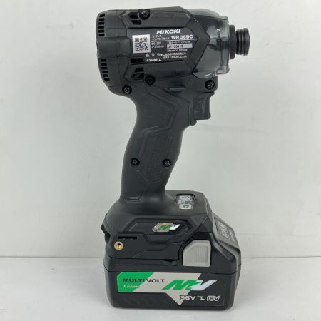ЗЗ HiKOKI ハイコーキ 36V インパクトドライバ 充電器 バッテリー×2 ケース付 WH36DC ブラック