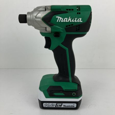 ЗЗ MAKITA マキタ 14.4v インパクトドライバ バッテリーx2 充電器 ケース付 M697D グリーン