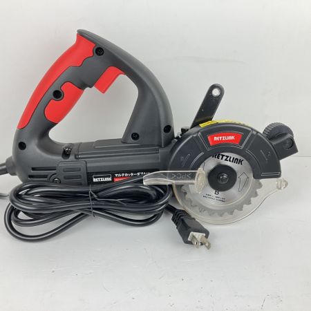 ЗЗ RETZ 100V 90mm デュアルソー マルチカッターダブルソー 取説 ケース付 RZ-NMCC90AC ブラック×レッド