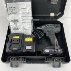 ЗЗ EARTH MAN アースマン 18v インパクトレンチ バッテリーx1 充電器 ケース付 IW-180LiA ブラック Bランク